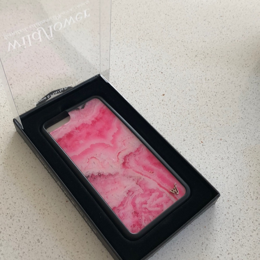 iPhone 6 Plus Wildflower Pink Marble Case